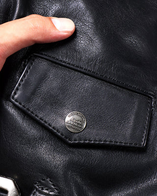 One-star vagetable tanned cowhide riding jacket