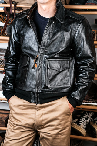 A2 Black Leather Jacket