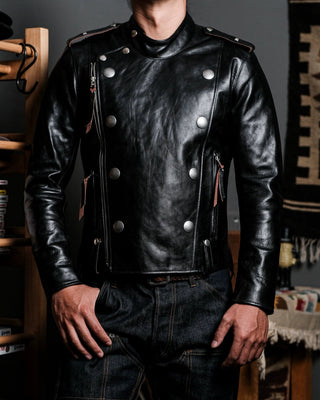 Tea core horsehide J-31 riding jacket