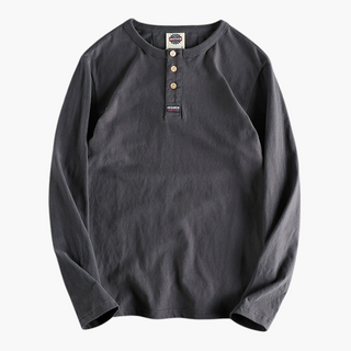 Air & Rainbow Henley Neck Long-Sleeve Shirt