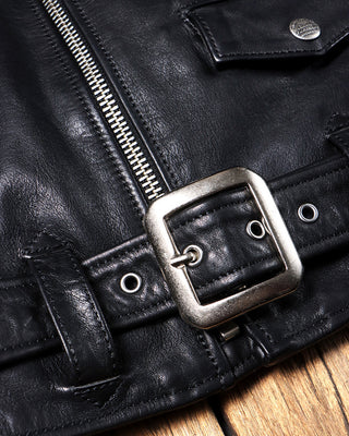 One-star vagetable tanned cowhide riding jacket