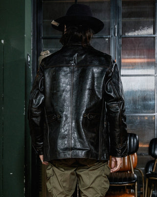 Tea core horsehide brakeman car coat