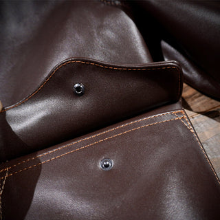 Tea core horsehide A-2 flight jacket
