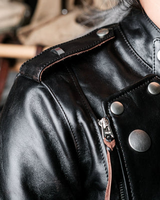 Tea core horsehide J-31 riding jacket