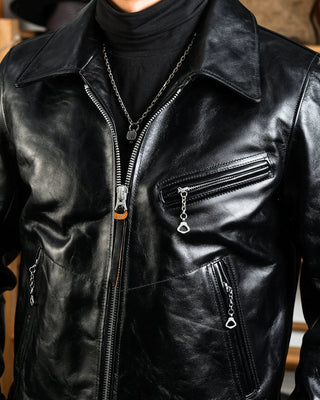 Tea core horsehide Mulholland jacket