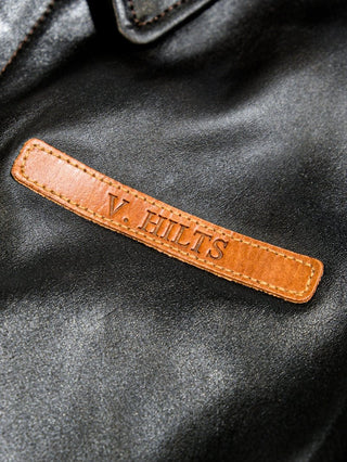 V. Hilts A2 Flight Leather Jacket - Brake House - Seal Brown - 5