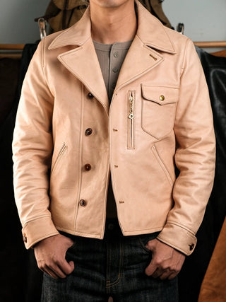 1940s California Bears Car Coat Natural - Brake House - Natural hide - 2