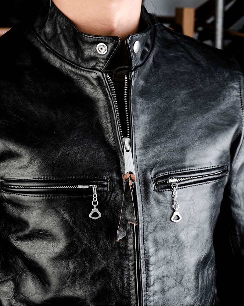 J-100 Single Rider Racing Jacket | Brake House - Men's Leather Jacket J-100 Single Rider Racing Jacket | Brake House - Men's Leather Jacket
