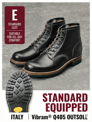 Bump plain toe service boots US1001 - 3 - Brake House - Vibram Q405 E (Standard) - 19