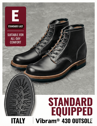 Bump plain toe service boots US1001 - 3 - Brake House - Vibram 430 E (Standard) - 21