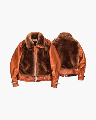 Grizzly Shearling Leather Jacket - Havana
