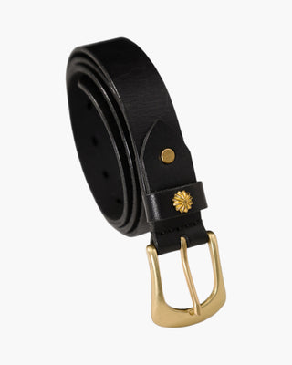 Vintage Brass Leather Belt
