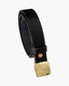 Black gold buckle