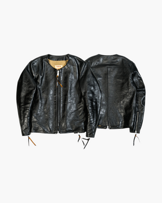 Tea-core horsehide 1960s70s flat track racing jacket