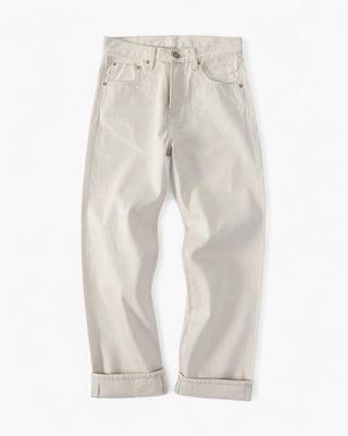 15oz Off-White Selvedge Denim - 3 Fits