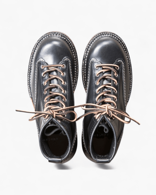 Short - face motorcycle boots 7301 - Brake House - Coarse Grain Leather with Vibram 430 - 4