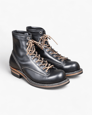 Short - face motorcycle boots 7301 - Brake House - Oil Wax Leather - 1