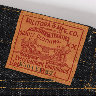 Great Victory 1940s 14oz Raw Selvedge Denim - Brake House - Indigo - 23