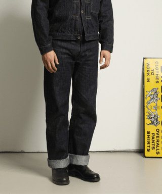 Great Victory 1940s 14oz Raw Selvedge Denim - Brake House - Indigo - 12