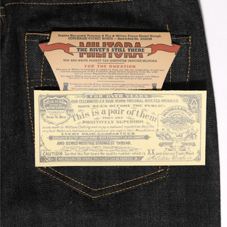 Mobilization 1940s 14.5oz Raw Selvedge Denim - Brake House - Indigo - 19