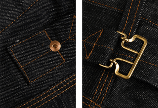 Lot. 808 1930s 14.5oz Raw Selvedge Denim - Brake House - Indigo - 11