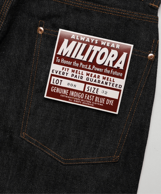 Lot. 808 1930s 14.5oz Raw Selvedge Denim - Brake House - Indigo - 16