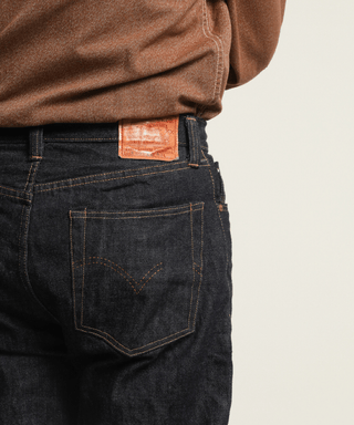 Great Victory 1940s 14oz Raw Selvedge Denim - Brake House - Indigo - 10