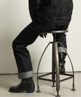 Mobilization 1940s 14.5oz Raw Selvedge Denim - Brake House - Indigo - 10