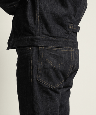 Great Victory 1940s 14oz Raw Selvedge Denim - Brake House - Indigo - 16