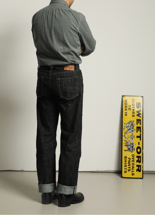 Mackinnon Edition 1940s 14.5oz Raw Selvedge Denim - Brake House - Indigo - 15