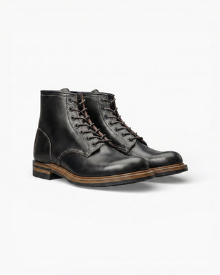 Bump plain toe service boots US1001-3 - pair, three-quarter view