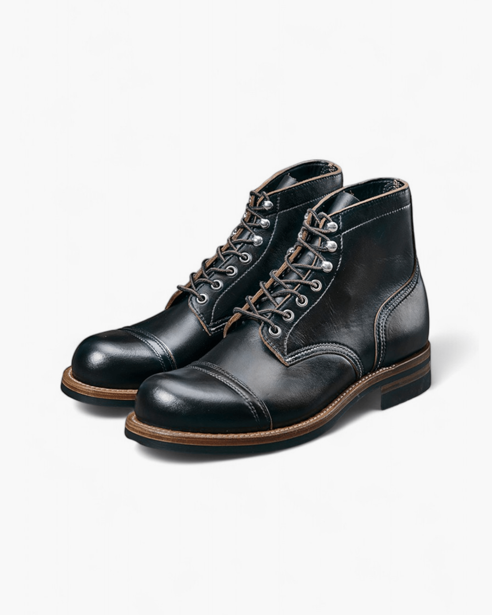 リョウリョウ American Cap Toe Leather Work Boots 8111 - Q405 – Brake House