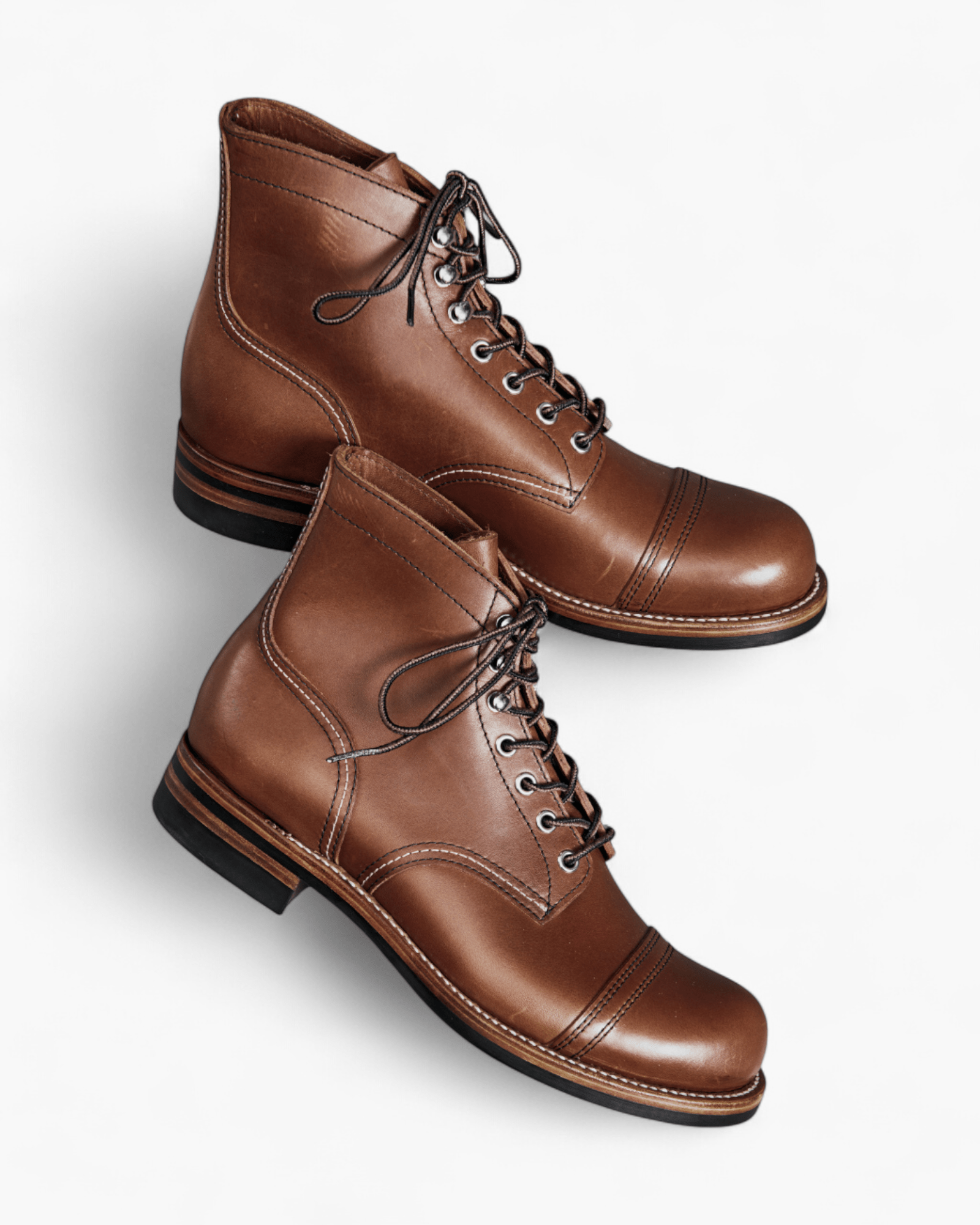 American Cap Toe Leather Work Boots 8111 - VIBRAM® Q405 outsole