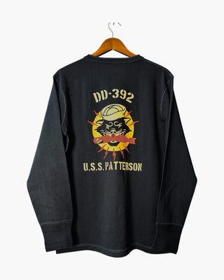 WWII USS Paterson long sleeve henley shirt - Brake House - Navy - 2
