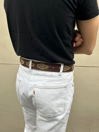 Amarillo — Studded Western Leather Belt-Brake House - 8