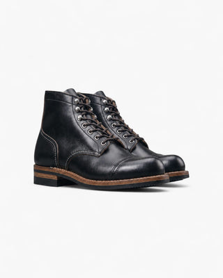 American Cap Toe Leather Work Boots 8111 - VIBRAM® 430 outsole (sale) - Brake House - Black - 5