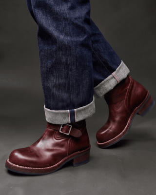 Leather Engineer Boots 2660 - VIBRAM® outsole - Brake House - Burgundy - 10