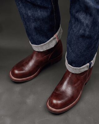Leather Engineer Boots 2660 - VIBRAM® outsole - Brake House - Burgundy - 11