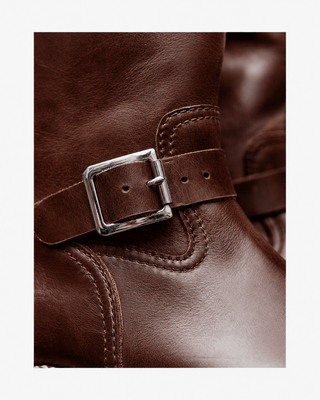 Leather Engineer Boots 2660 - VIBRAM® outsole - Brake House - Burgundy - 6