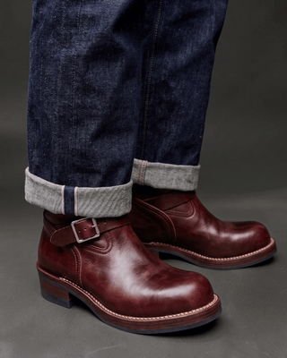 Leather Engineer Boots 2660 - VIBRAM® outsole - Brake House - Burgundy - 9