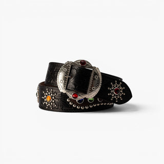 Montgomery — Studded Western Leather Belt - Brake House - 1