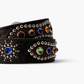 Montgomery — Studded Western Leather Belt - Brake House - 7