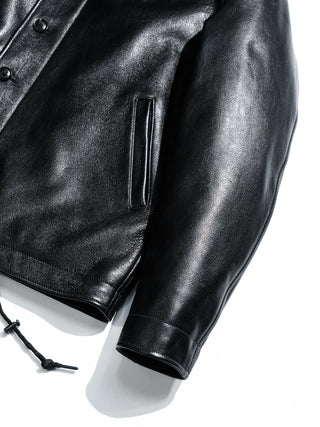 N-1 Deck Leather Jacket - Brake House - Black - 19
