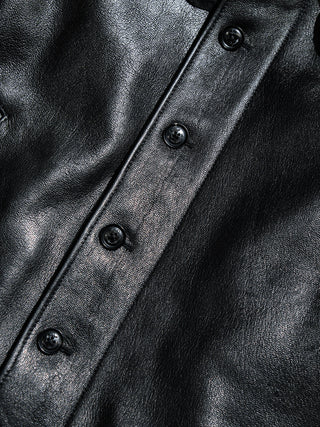 N-1 Deck Leather Jacket - Brake House - Black - 29