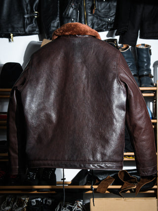 N-1 Deck Leather Jacket - Brake House - Brown - 06