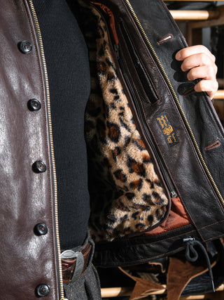 N-1 Deck Leather Jacket - Brake House - Brown - 18