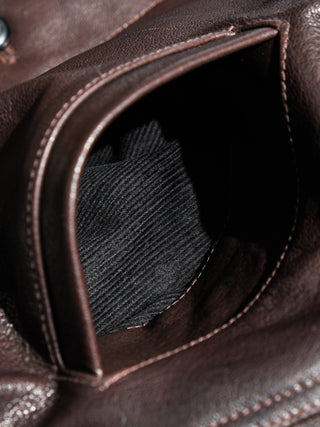 N-1 Deck Leather Jacket - Brake House - Brown - 24